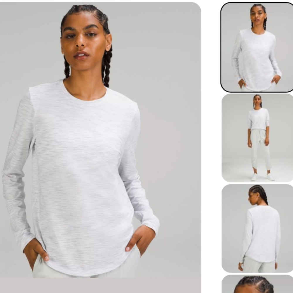 Lululemon grey long sleeve tee, size 6